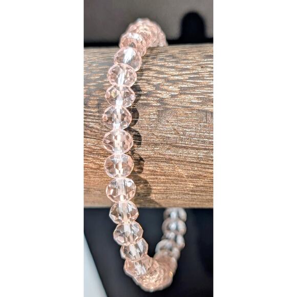 Mixed Lot of Crystal Rhinestone Bead 2 Necklaces 2 Bracelets & Dangle Earrings - Picture 6 of 10